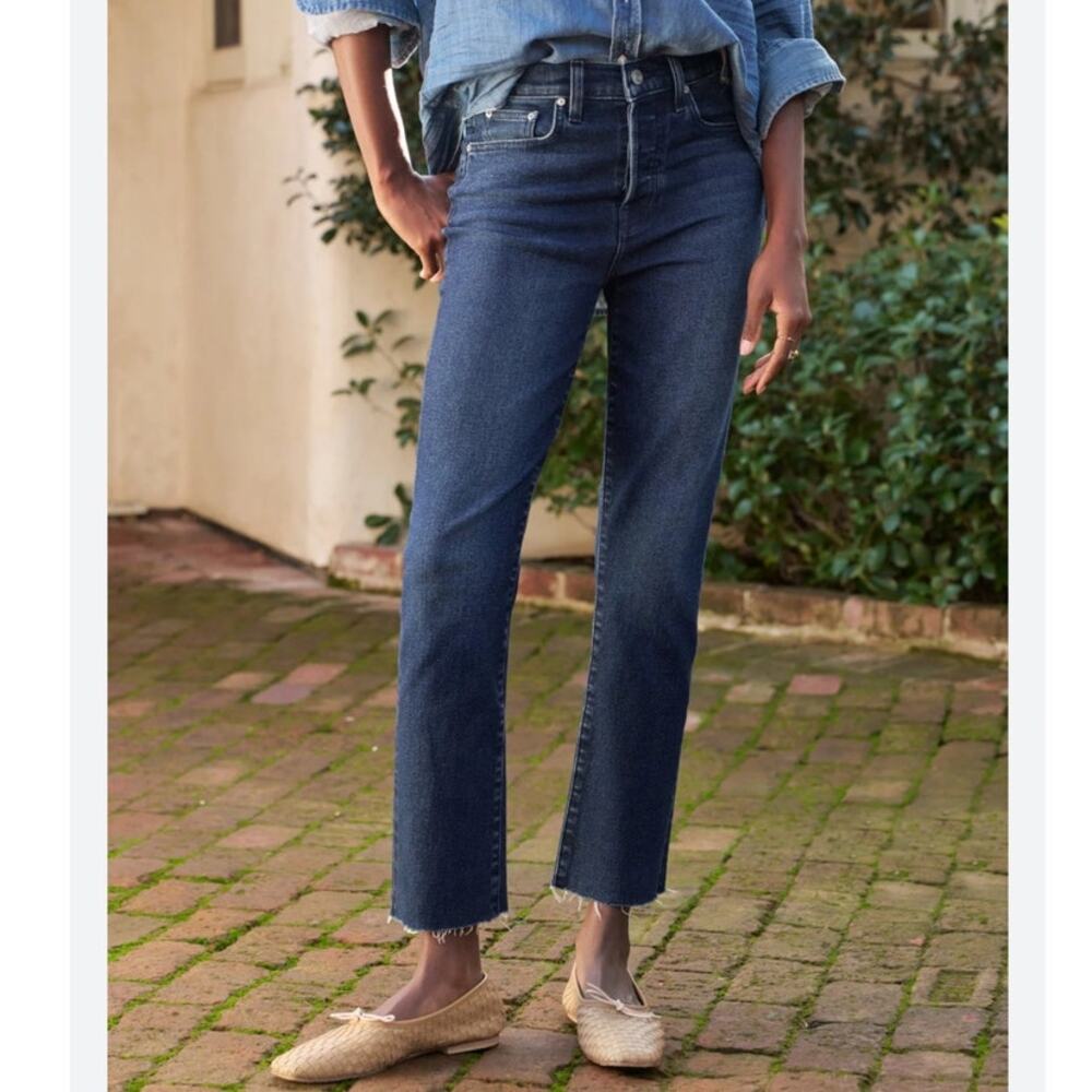 Frank & Eileen Cork Straight Leg Jeans Dark Wash Size 30 Old Money Quiet Luxury